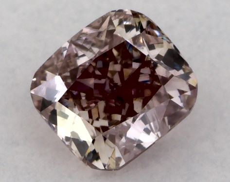 GIA 0.30 Carat Fancy Brown Pink-SI1 Cushion Modified Cut Diamond